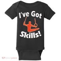 Funny Boys Gymnastics I've Got Skills Gift T Baby Bodysuit thumb 0