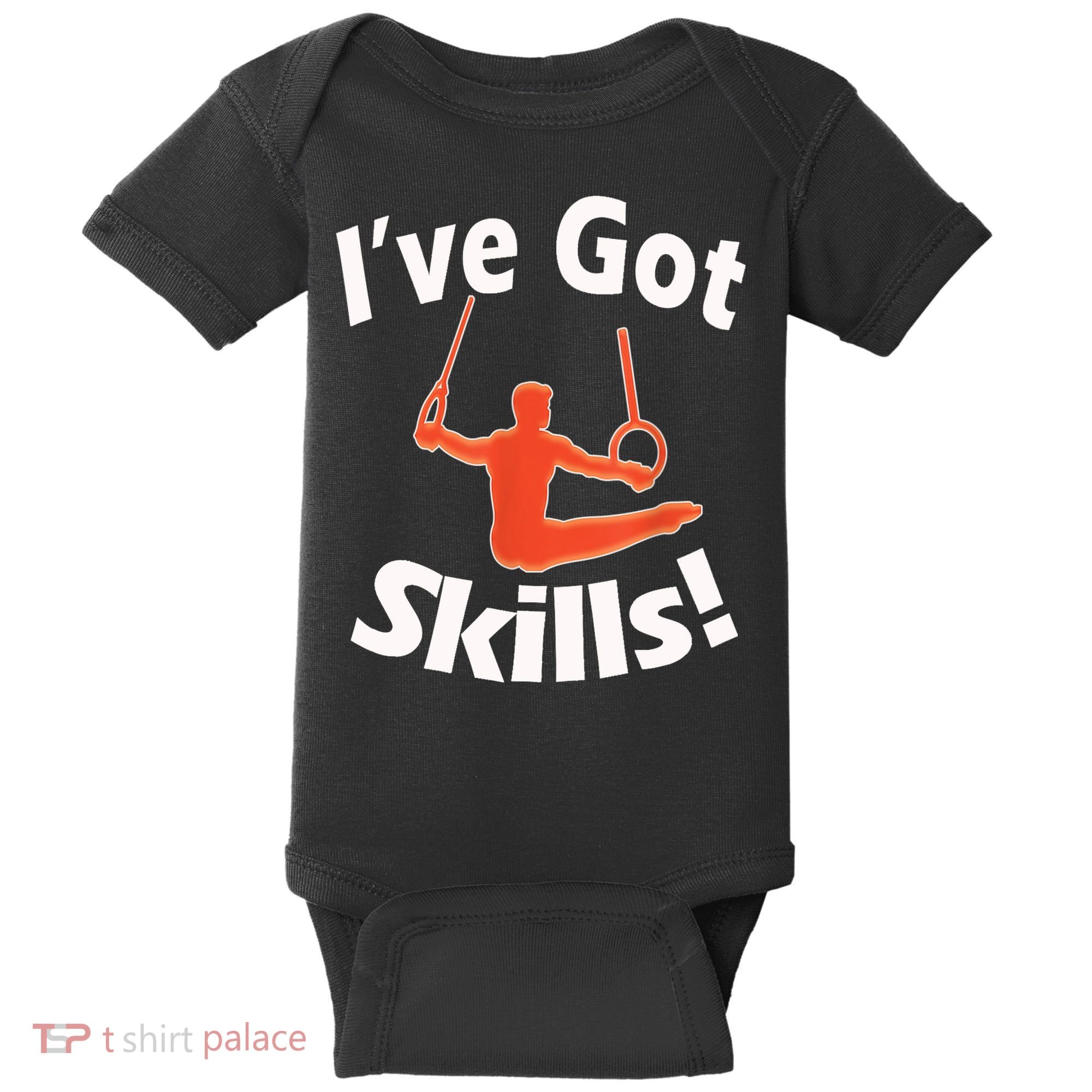 Funny Boys Gymnastics I've Got Skills Gift T Baby Bodysuit