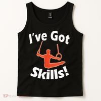 Funny Boys Gymnastics I've Got Skills Gift T Tank Top thumb 2