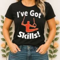 Funny Boys Gymnastics I've Got Skills Gift T Women's T-Shirt thumb 2