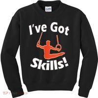 Funny Boys Gymnastics I've Got Skills Gift T Kids Sweatshirt thumb 0