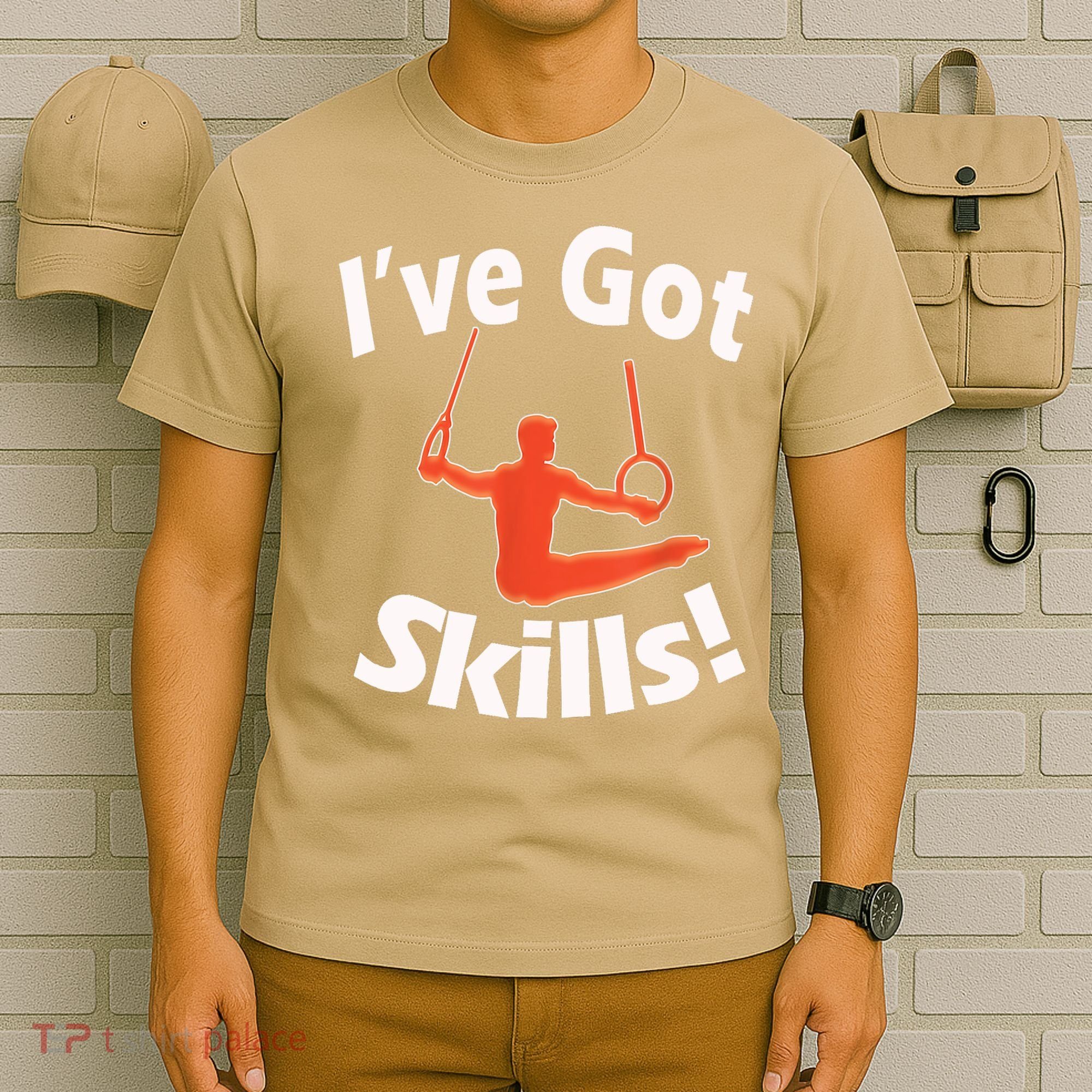 Funny Boys Gymnastics I've Got Skills Gift T T-Shirt