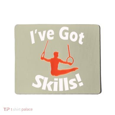 Funny Boys Gymnastics I've Got Skills Gift T Mousepad
