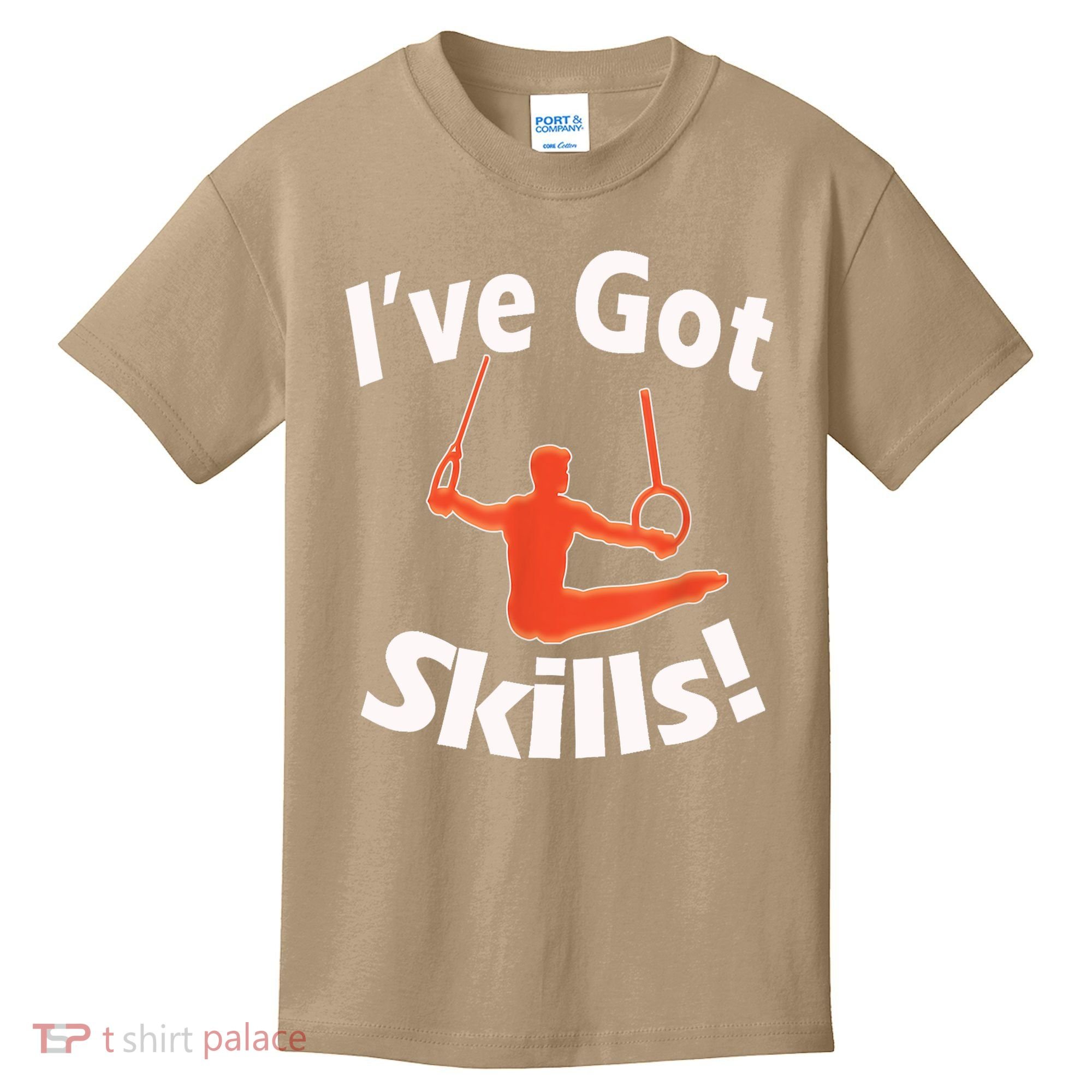 Funny Boys Gymnastics I've Got Skills Gift T Kids T-Shirt