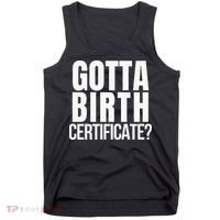 Funny Baseball Gotta Birth Certificate Travel Ball Tank Top thumb 0