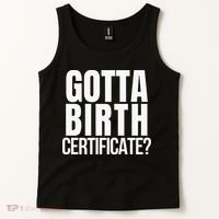 Funny Baseball Gotta Birth Certificate Travel Ball Tank Top thumb 2