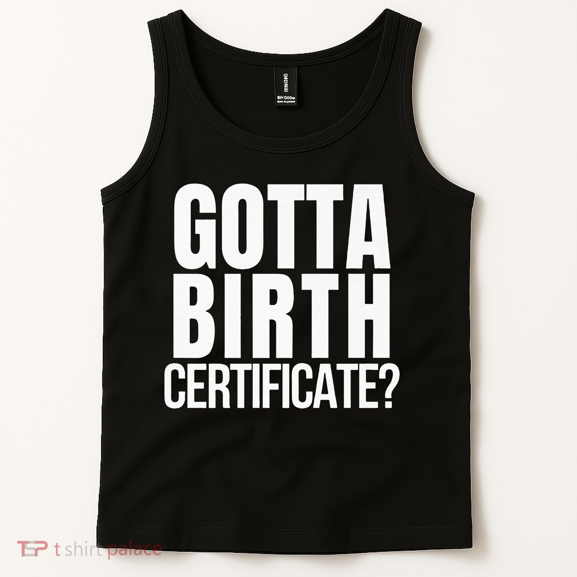 Funny Baseball Gotta Birth Certificate Travel Ball Tank Top