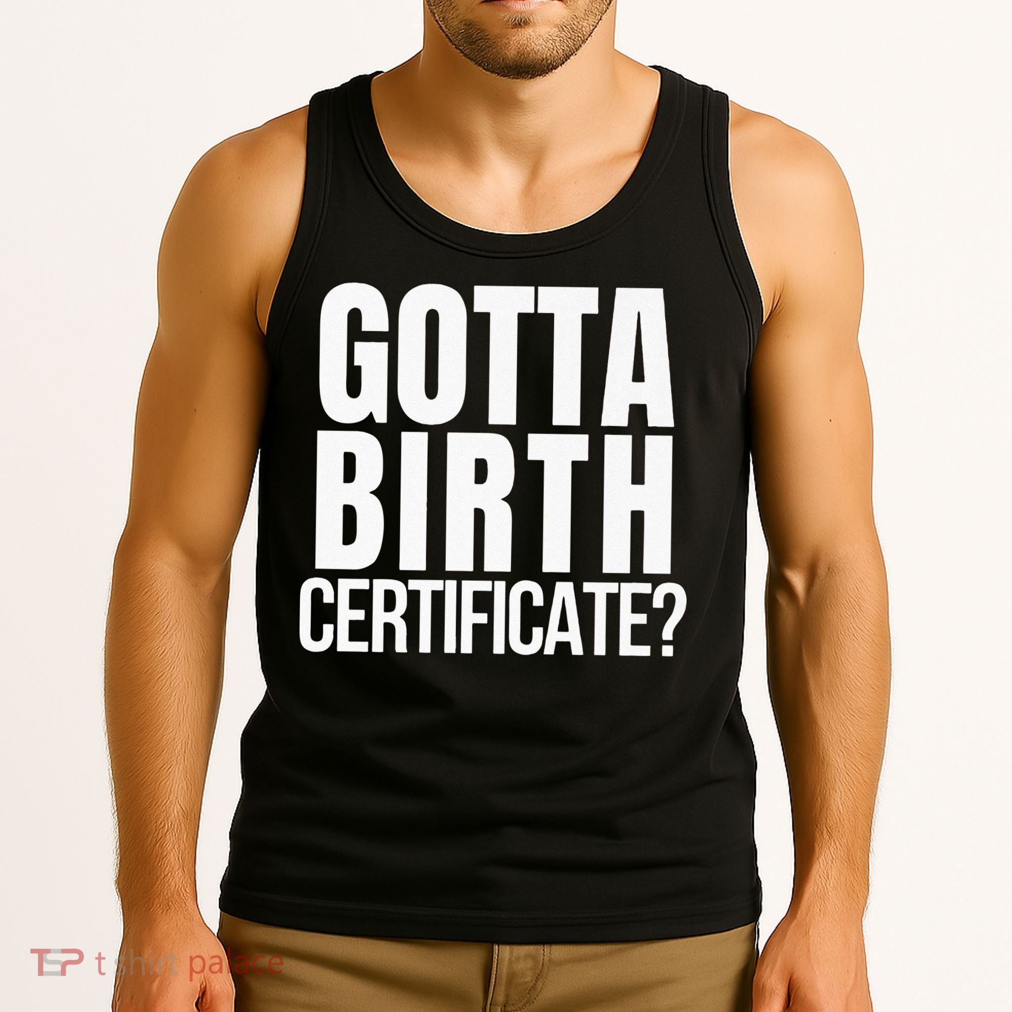 Funny Baseball Gotta Birth Certificate Travel Ball Tank Top