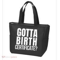 Funny Baseball Gotta Birth Certificate Travel Ball Tote Bag thumb 3