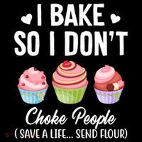 Funny Baking Gift I Bake So Funny I Don't Choke People Gift Women's Hoodie thumb 2