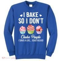 Funny Baking Gift I Bake So Funny I Don't Choke People Gift Sweatshirt thumb 0