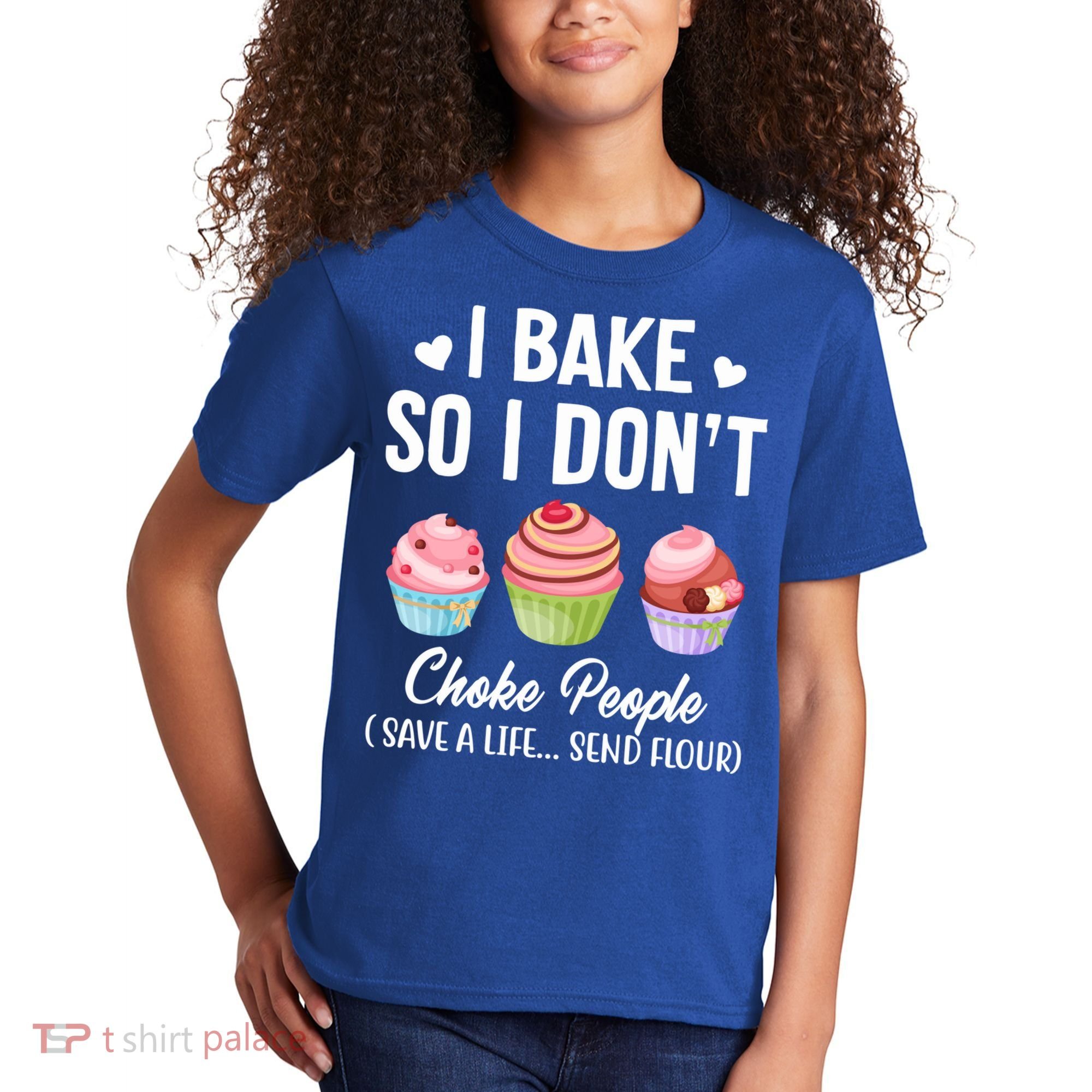 Funny Baking Gift I Bake So Funny I Don't Choke People Gift Kids T-Shirt