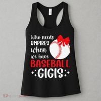 Funny Baseball Gigi Grandma Gigi Of A Baseball Player Gigi Women's Tank Top thumb 3
