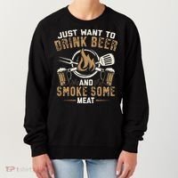 Funny BBQ Grill Chef Grilling Master Barbecue Lover BBQ Women's Sweatshirt thumb 0