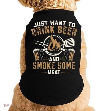 Funny BBQ Grill Chef Grilling Master Barbecue Lover BBQ Doggie Tank