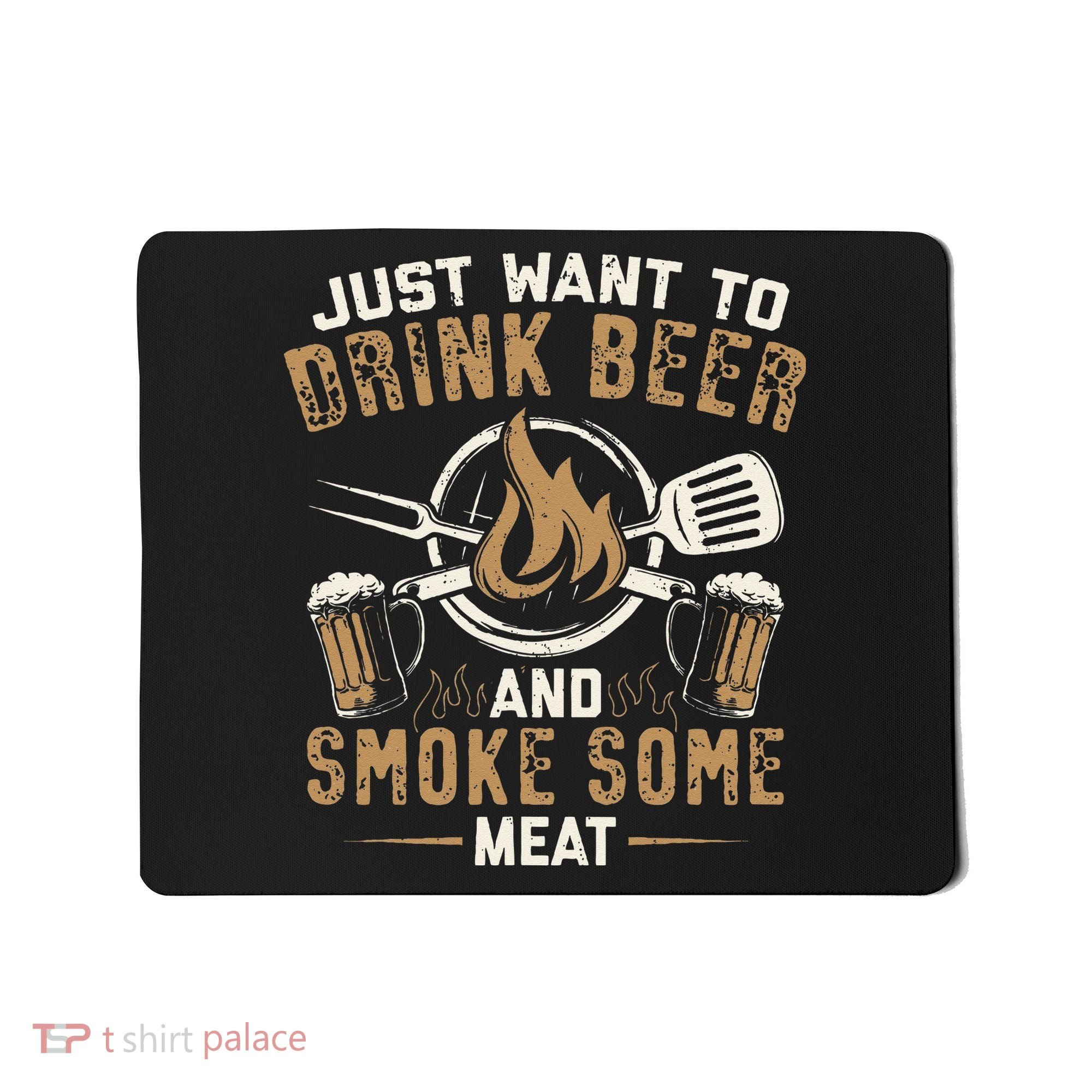 Funny BBQ Grill Chef Grilling Master Barbecue Lover BBQ Mousepad