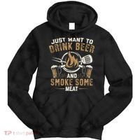 Funny BBQ Grill Chef Grilling Master Barbecue Lover BBQ Tie Dye Hoodie thumb 0