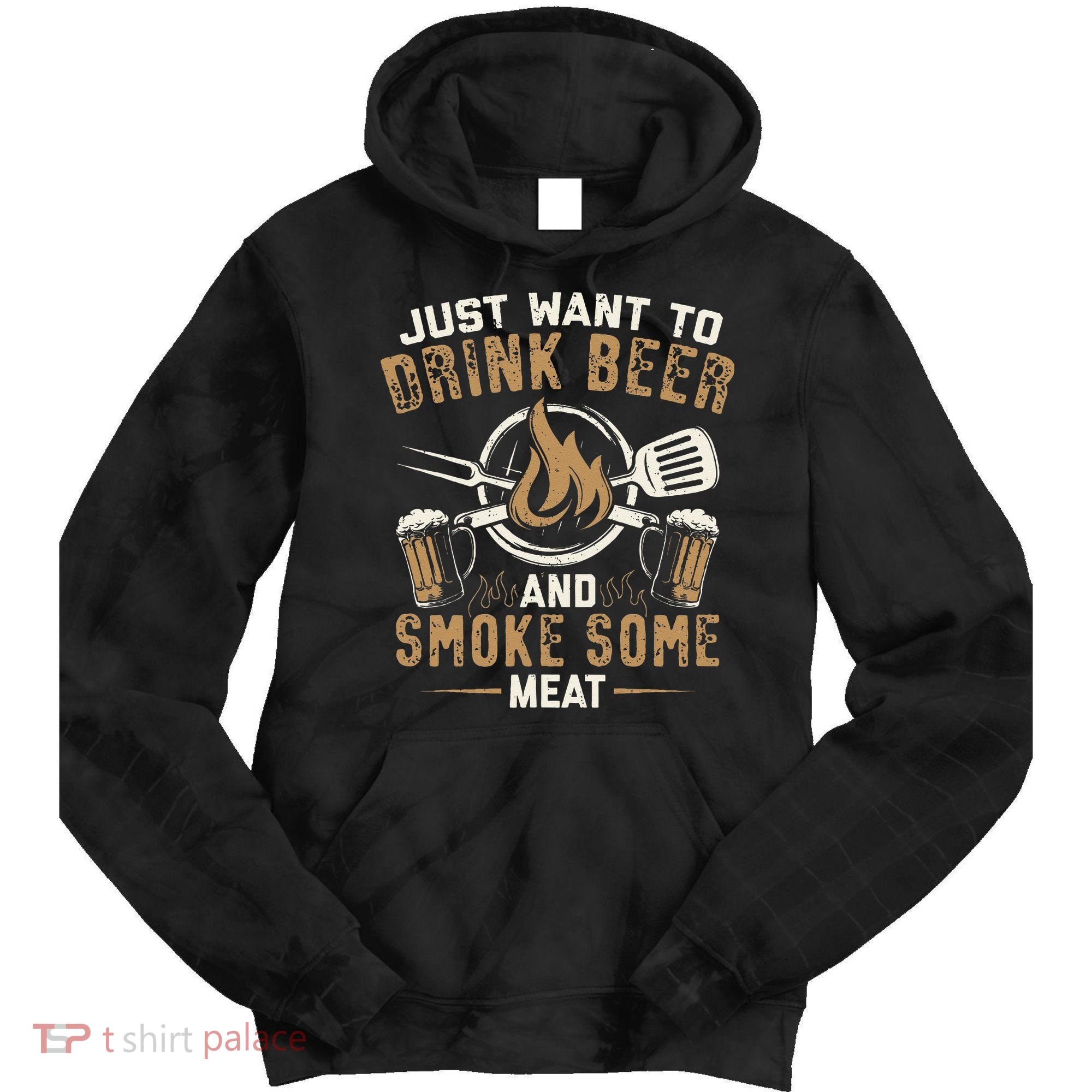 Funny BBQ Grill Chef Grilling Master Barbecue Lover BBQ Tie Dye Hoodie