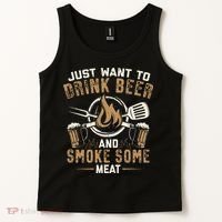 Funny BBQ Grill Chef Grilling Master Barbecue Lover BBQ Tank Top thumb 2
