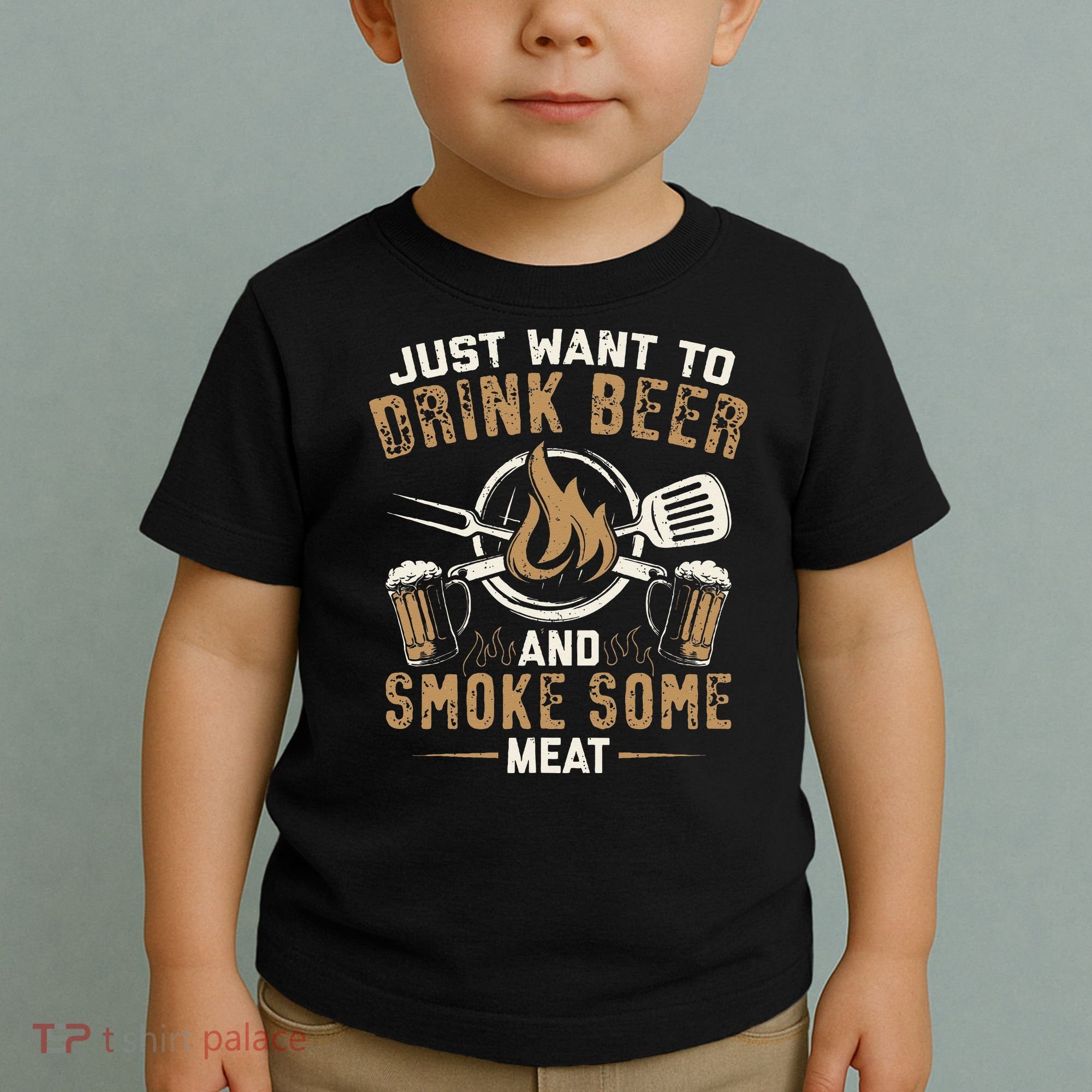 Funny BBQ Grill Chef Grilling Master Barbecue Lover BBQ Toddler T-Shirt