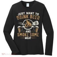 Funny BBQ Grill Chef Grilling Master Barbecue Lover BBQ Women's Long Sleeve Shirt thumb 0