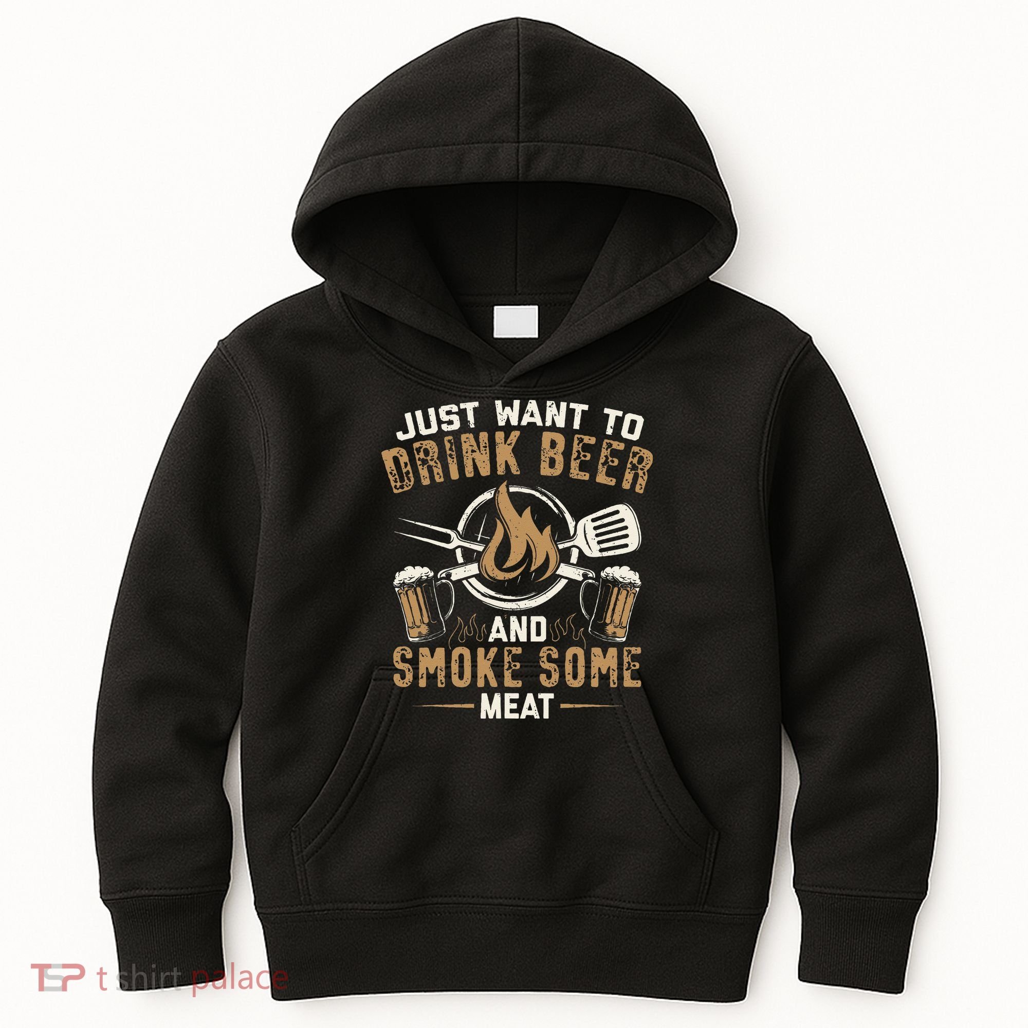 Funny BBQ Grill Chef Grilling Master Barbecue Lover BBQ Kids Hoodie