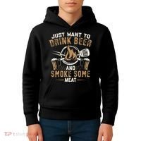Funny BBQ Grill Chef Grilling Master Barbecue Lover BBQ Kids Hoodie thumb 4