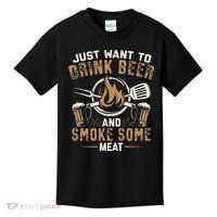 Funny BBQ Grill Chef Grilling Master Barbecue Lover BBQ Kids T-Shirt thumb 0