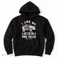 Funny Bbq Grilling Quote Pig Pulled Pork Hoodie thumb 0
