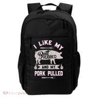 Funny Bbq Grilling Quote Pig Pulled Pork Backpack thumb 0
