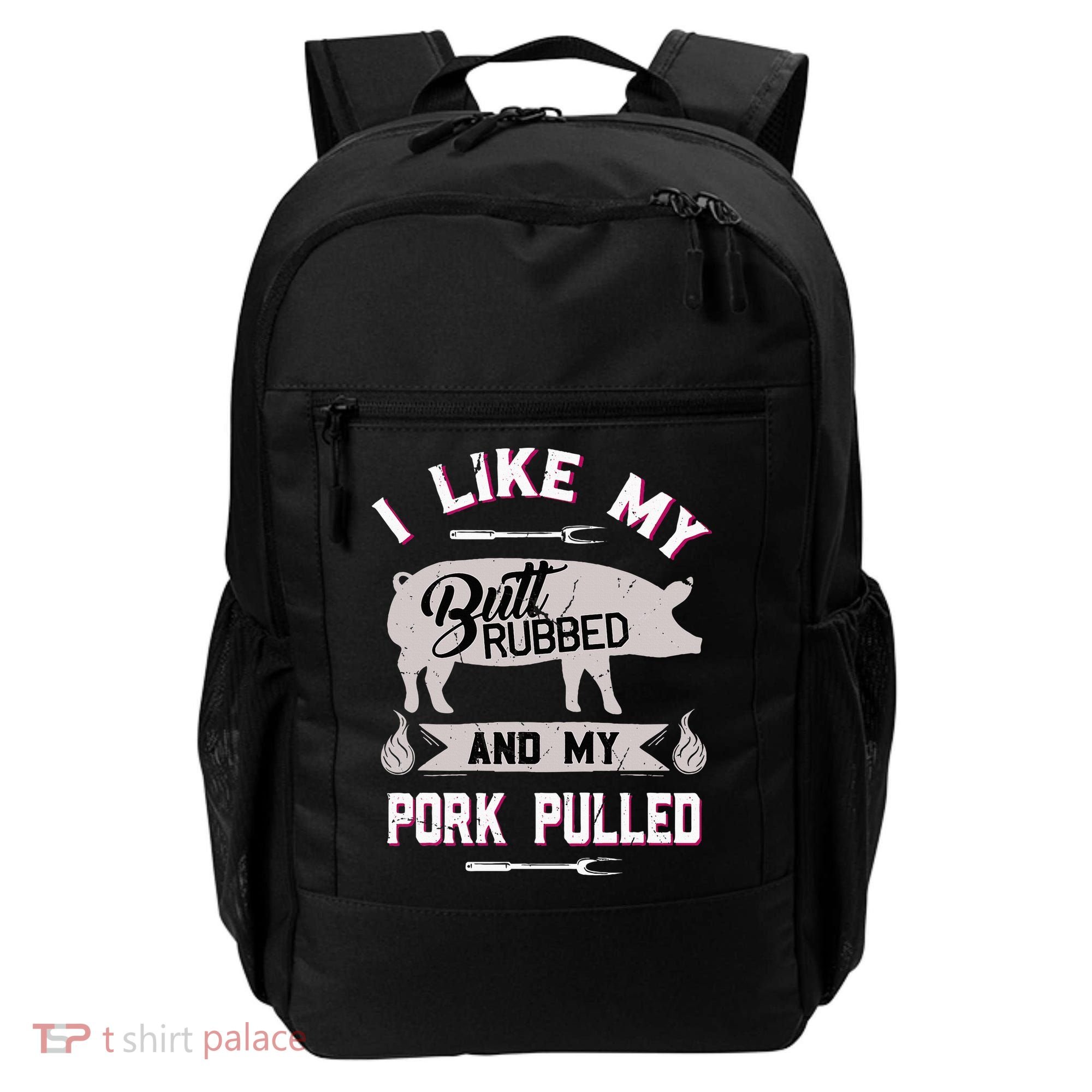 Funny Bbq Grilling Quote Pig Pulled Pork Backpack