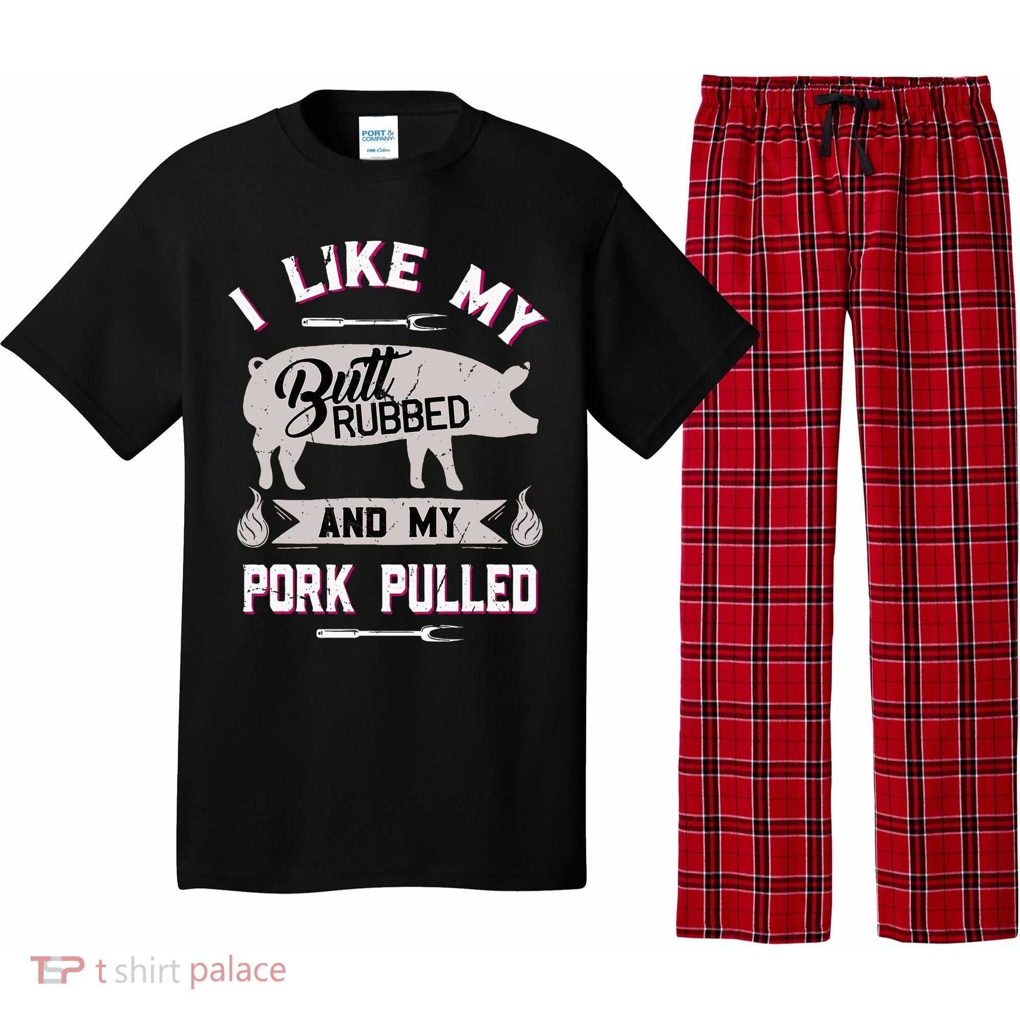 Funny Bbq Grilling Quote Pig Pulled Pork Pajama Set