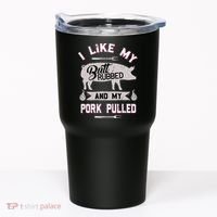 Funny Bbq Grilling Quote Pig Pulled Pork Tumbler thumb 0
