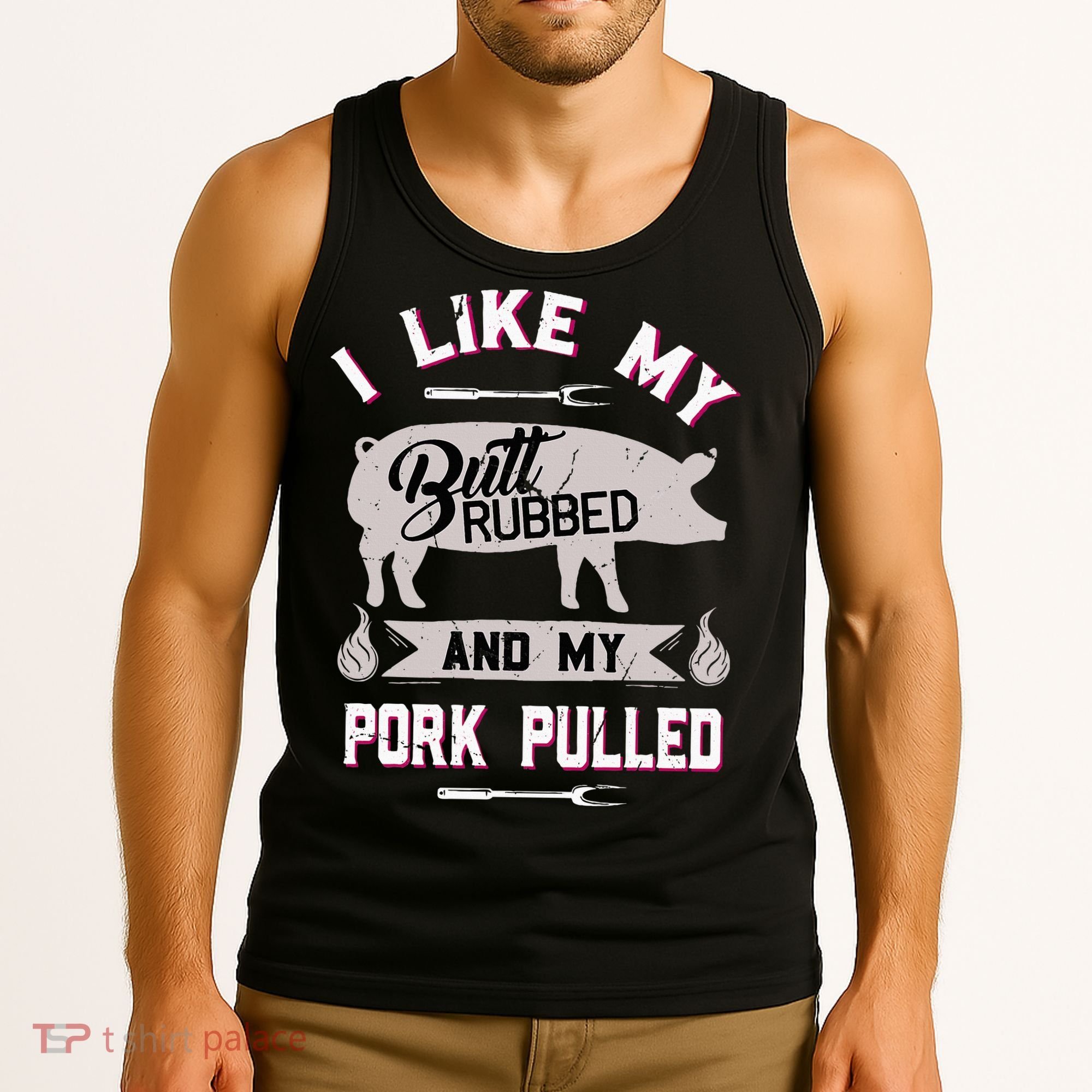 Funny Bbq Grilling Quote Pig Pulled Pork Tank Top