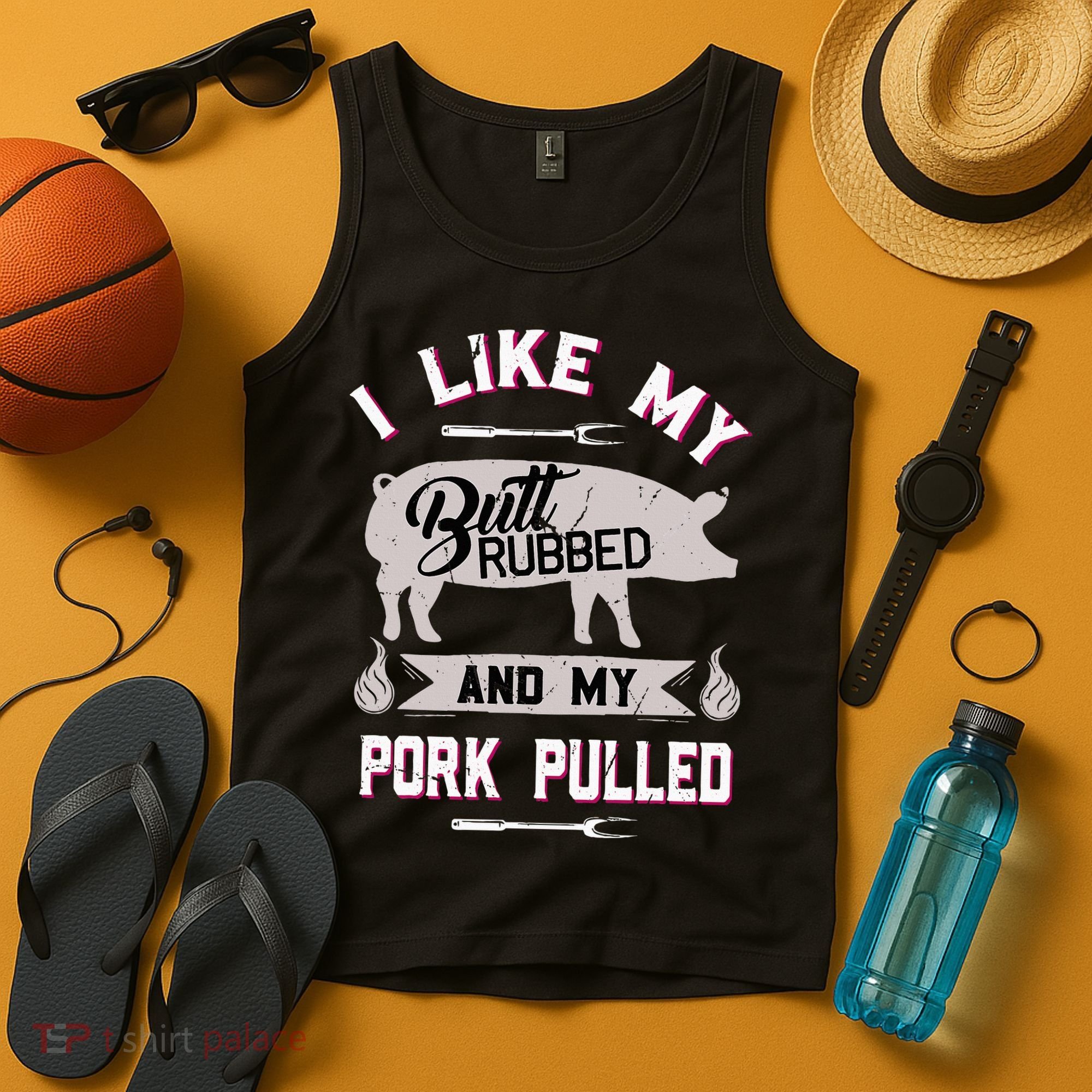 Funny Bbq Grilling Quote Pig Pulled Pork Tank Top