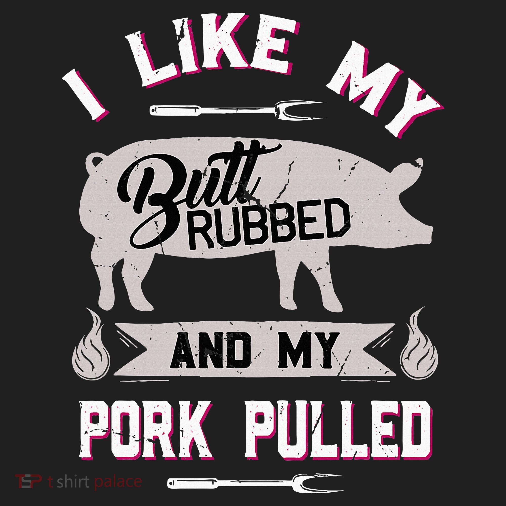 Funny Bbq Grilling Quote Pig Pulled Pork Golf Towel