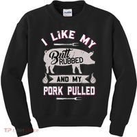 Funny Bbq Grilling Quote Pig Pulled Pork Kids Sweatshirt thumb 0