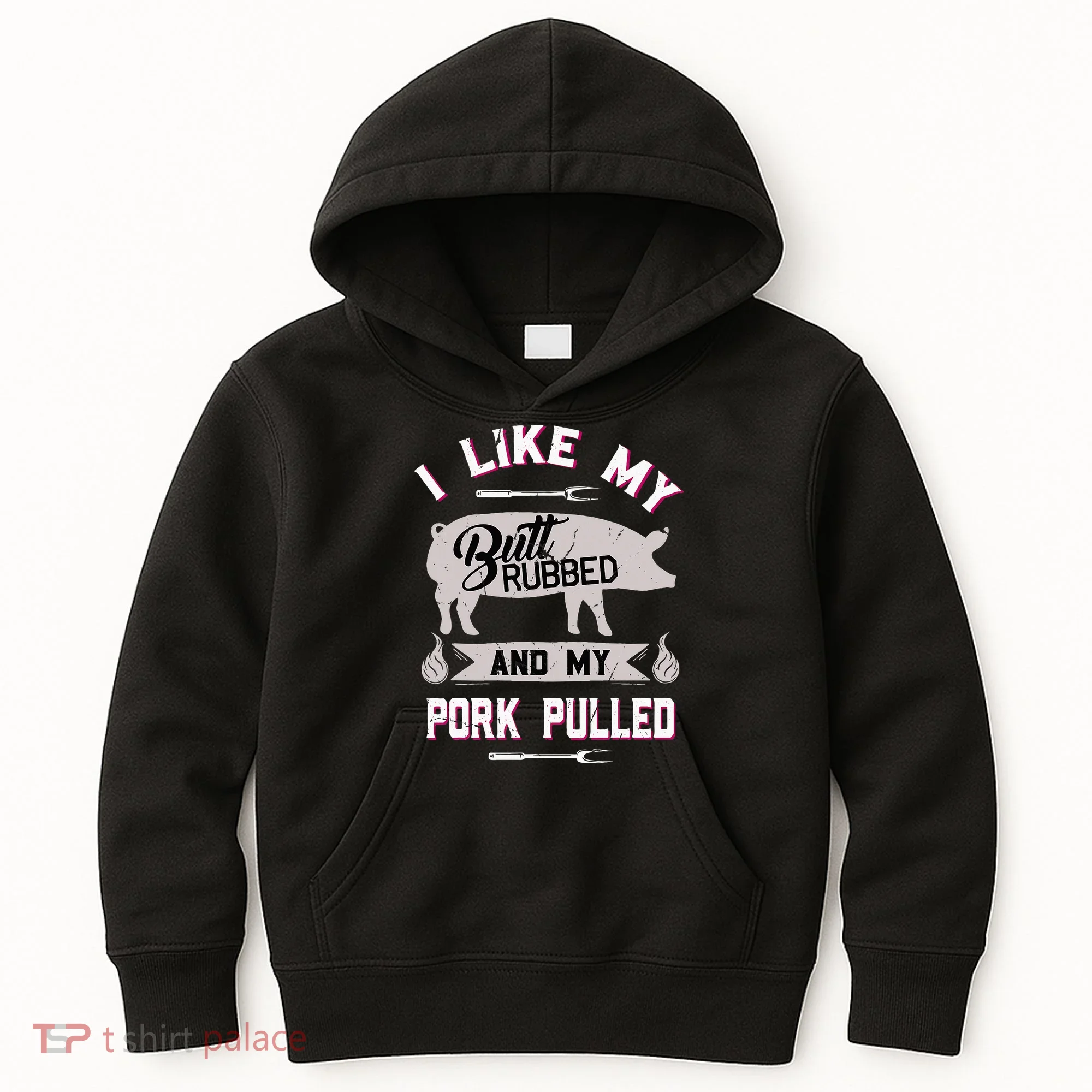 Funny Bbq Grilling Quote Pig Pulled Pork Kids Hoodie