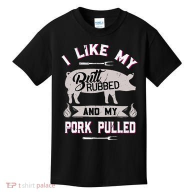 Funny Bbq Grilling Quote Pig Pulled Pork Kids T-Shirt