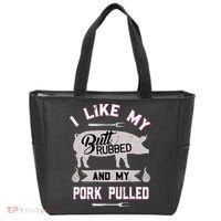Funny Bbq Grilling Quote Pig Pulled Pork Tote Bag thumb 0