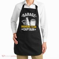 Funny Beer Garage Drinker Garage Drinking Team Captain Apron thumb 2
