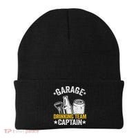 Funny Beer Garage Drinker Garage Drinking Team Captain Beanie thumb 0