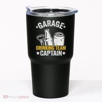 Funny Beer Garage Drinker Garage Drinking Team Captain Tumbler thumb 0