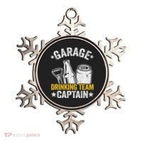 Funny Beer Garage Drinker Garage Drinking Team Captain Ornament thumb 0