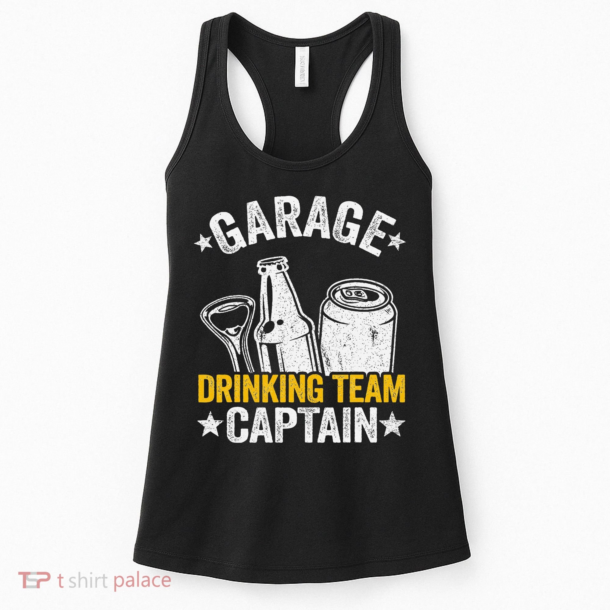 Funny Beer Garage Drinker Garage Drinking Team Captain Women's Tank Top
