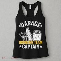 Funny Beer Garage Drinker Garage Drinking Team Captain Women's Tank Top thumb 3