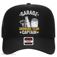 Funny Beer Garage Drinker Garage Drinking Team Captain Hat thumb 0