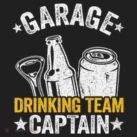 Funny Beer Garage Drinker Garage Drinking Team Captain Hat thumb 2