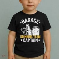 Funny Beer Garage Drinker Garage Drinking Team Captain Toddler T-Shirt thumb 2