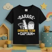 Funny Beer Garage Drinker Garage Drinking Team Captain Toddler T-Shirt thumb 3